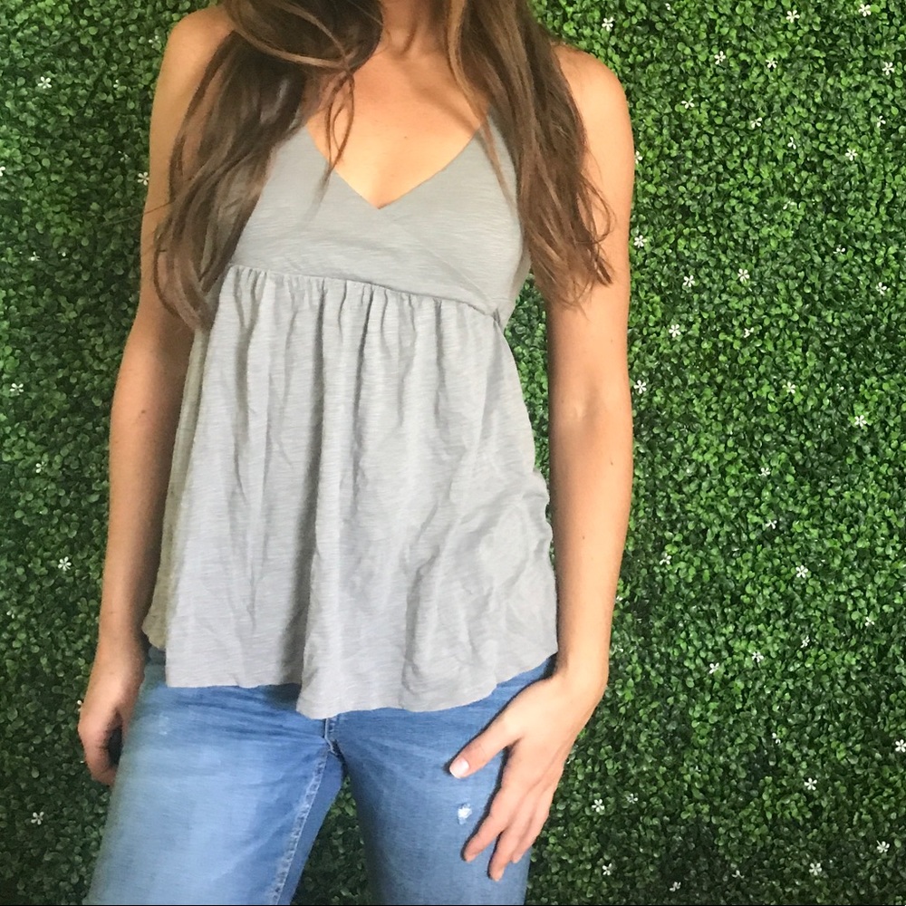 J Crew 100% Cotton Grey Top